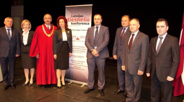 Latvijas tiesnešu konferences viesi - Lietuvas, Polijas un Gruzijas Augstāko tiesu tiesneši