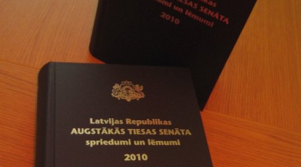 Senāta nolēmumu apkopojums vienā krājumā