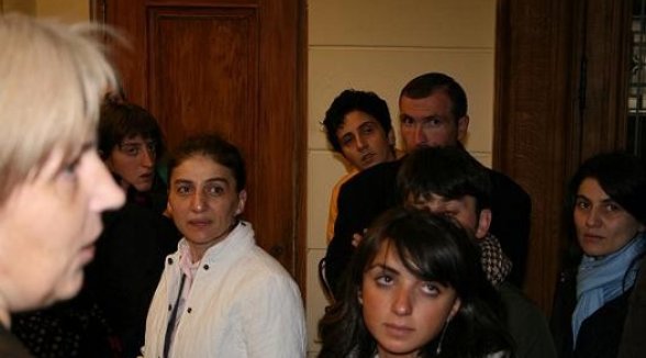 Georgian journalists and representatives of nongovernmental organizations visit the Supreme Court