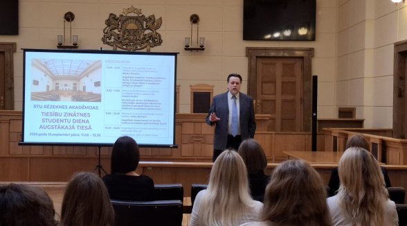 RTU Rēzekne Academy students learn about the work of the Supreme Court