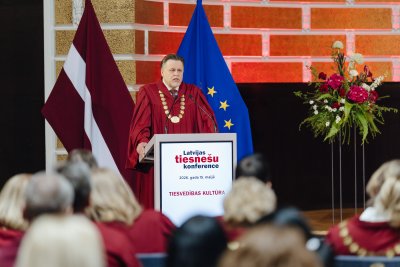 Priekšsēdētājs: tiesu sistēma saglabā stabilitāti un virza nozīmīgas reformas