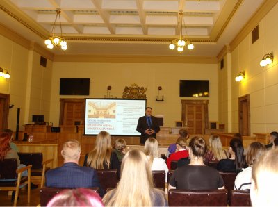 Law students from the University of Latvia learn about the work of the Supreme Court