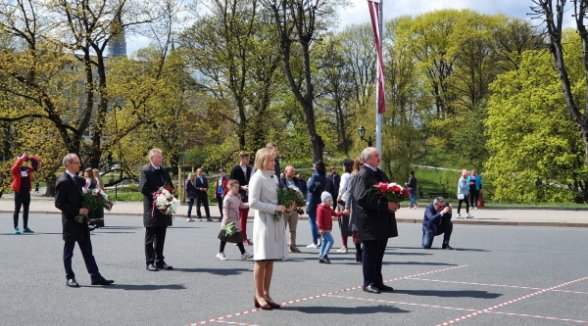 The highest officials of the judiciary honour Latvia's independence