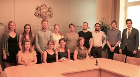 Colleagues from Braunschweig learn about the work of the Supreme Court of Latvia 