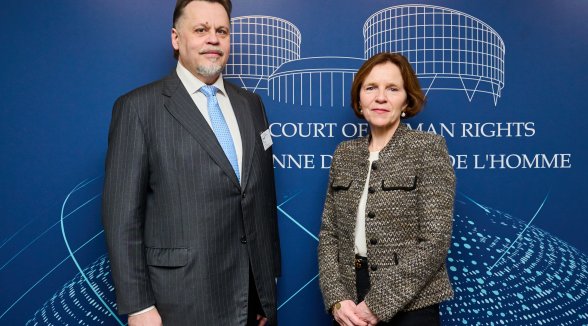 President of the Supreme Court meets with the President of the European Court of Human Rights