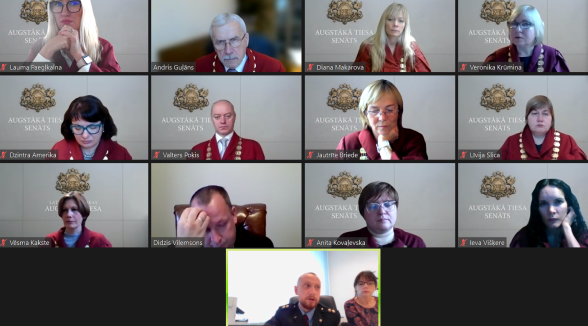 Studenti kā klausītāji piedalās Senāta attālinātā Zoom kopsēdē