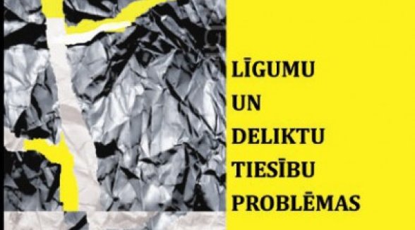 Book of the senator Torgans “Problems of contract and delict law” is published