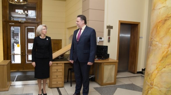 The central topic of the meeting between the Chief Justice of the Supreme Court and the Speaker of the Saeima is justice