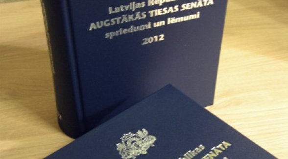 Although with delay, but collection of rulings of the Senate of 2012 is published