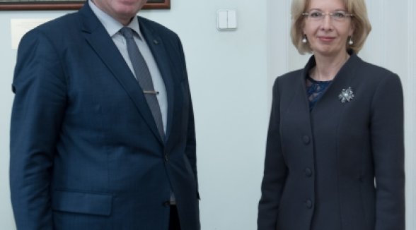Chief Justice of the Supreme Court meets with Speaker of the Saeima