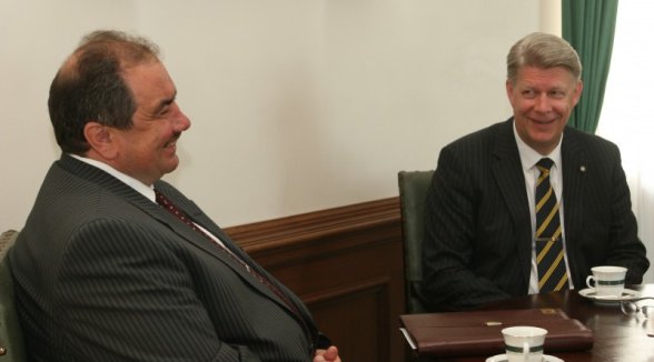 Valsts prezidents tiekas ar Augstākās tiesas priekšsēdētāju