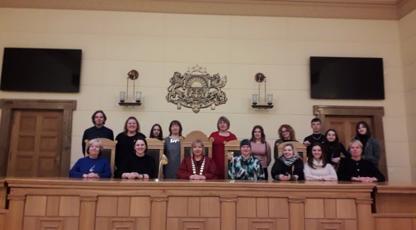 Participants of Erasmus+ project from Saldus Secondary School attended law lesson at the Supreme Court