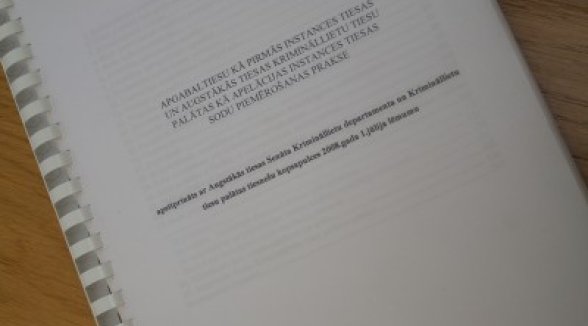 Augstākā tiesa sagatavojusi pētījumu par sodu piemērošanas praksi