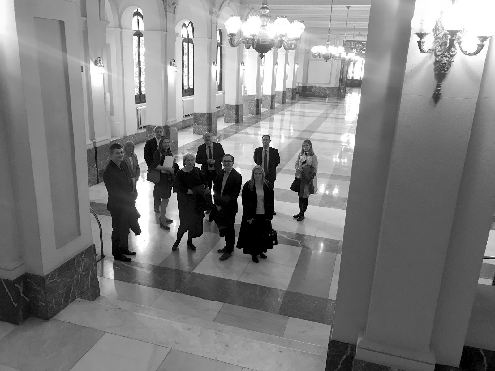 Augstākās tiesas Administrācijas delegācija kopā ar kolēģiem Spānijas Augstākajā tiesā