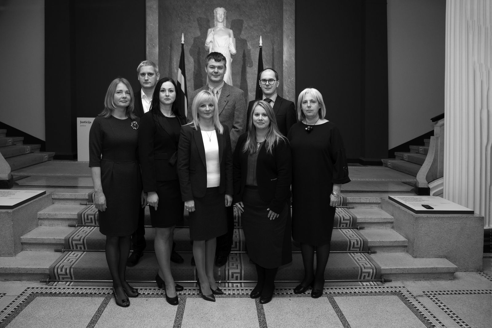 Administrācijas vadība 2018.gada decembrī: pirmajā rindā Ilze Leja, Elīna Majore,  Sandra Lapiņa,  Gunita Ārgale,  Rasma Zvejniece;  otrajā rindā  Pāvels Veļeckis,  Uldis Čuma-Zvirbulis, Jānis Supe
