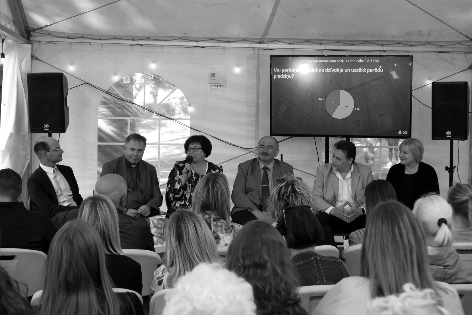 Augstākās tiesas diskusijas dalībnieki: no kreisās Edvīns Danovskis, Artis Eglītis, Gunta Andžāne, Ivars Bičkovičs, Aigars Strupišs, Veronika Krūmiņa