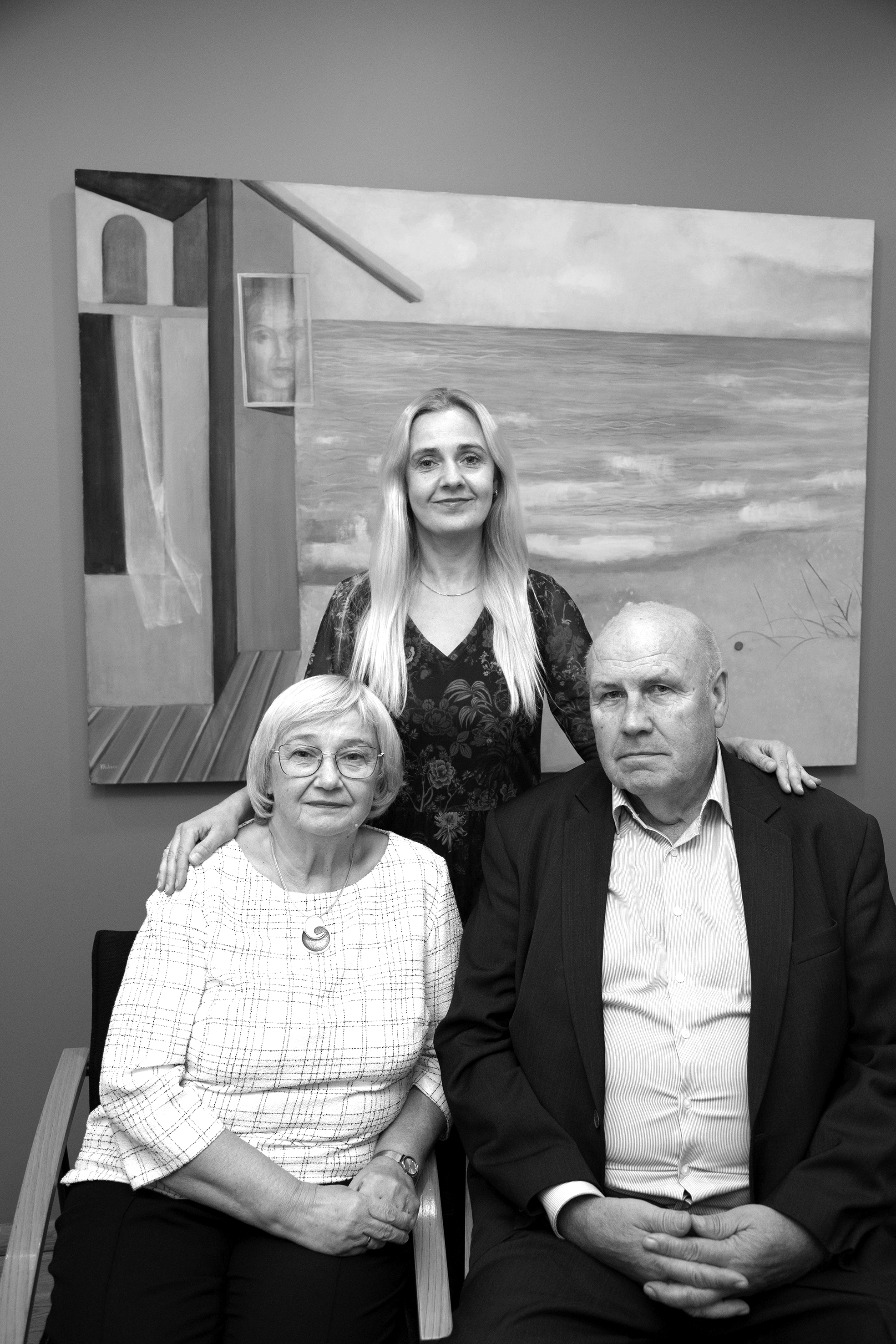 Senatore Indra Meldere un viņas vecāki Inese un Dainis Lūši