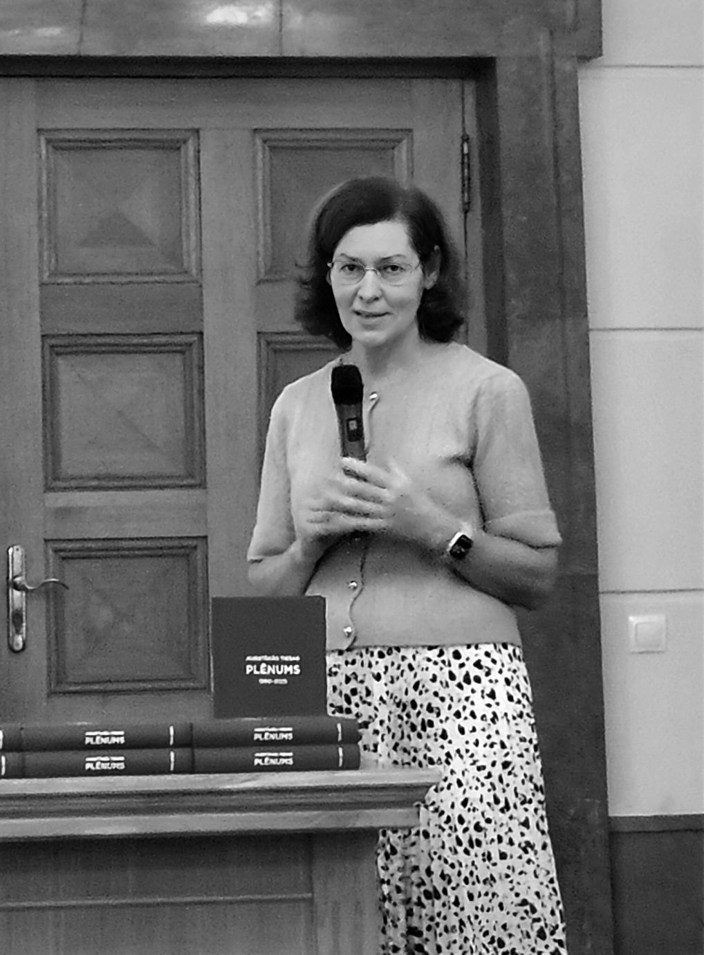 Pasākuma vadītāja – Plēnuma sekretāre senatore Marika Senkāne